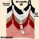 Kit 3 Sutiãs Alta Sustentação Sem Bojo PLUS SIZE Reforçado Alça Com Regulagem Feminino
