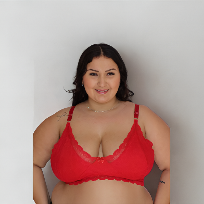 Sutiã de Renda PLUS SIZE Virginia Sustentação