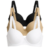 Coleção Daily Support — Kit com 3 Sutiãs Básico