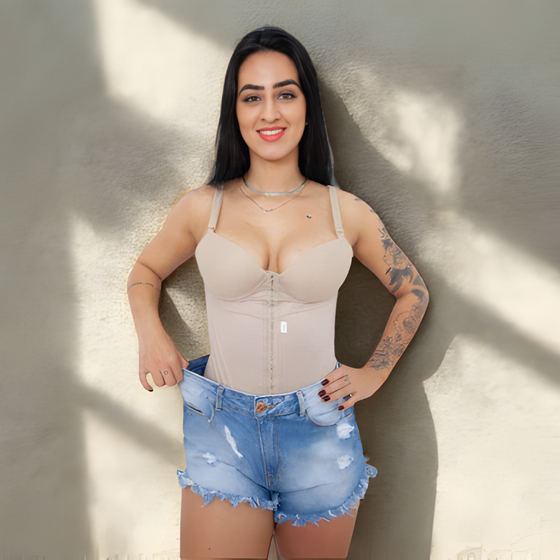 Cinta Alta Compressão Com Bojo 12 Barbatanas - Aproveite Já