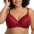 Sutiã Plus Size com Bojo Forma Grande Reforçado Sutia Rendado Lingerie Feminina Plus Langerie