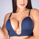 Sutiã Decote Profundo Sutian Com Bojo Soutien em Microfibra Liso á Preço de Fábrica
