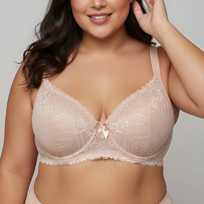 Sutiã Plus Size com Bojo Forma Grande Reforçado Sutia Rendado Lingerie Feminina Plus Langerie