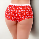 Kit 3 Calcinhas Feminina Boxer Box 100% Algodão Estampada