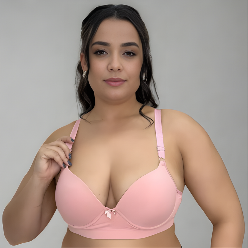 Kit 2 Sutiã Plus Size Reforçado Com Bojo Alça Grossa Sustentação Largo 46/54