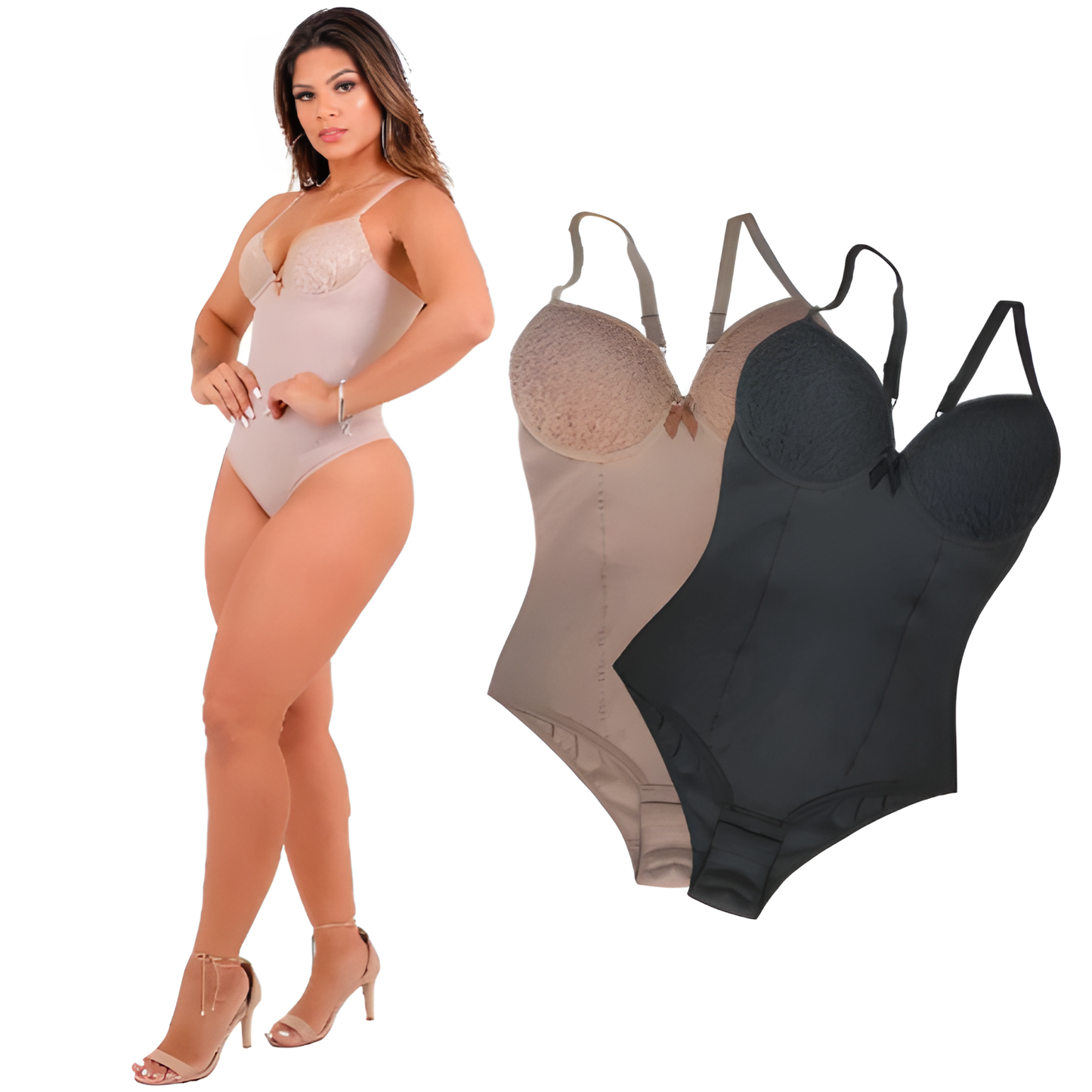 Coleção Shape Elegance — Body Modelador com Bojo