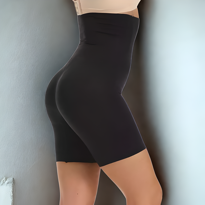 SHORT CINTA MODELADOR ORIGINAL 4 Barbatanas -Alta Compressão -Não Enrola - Zero Transparência  - Empina Bumbum plus size