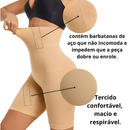 SHORT CINTA MODELADOR ORIGINAL 4 Barbatanas -Alta Compressão -Não Enrola - Zero Transparência  - Empina Bumbum plus size