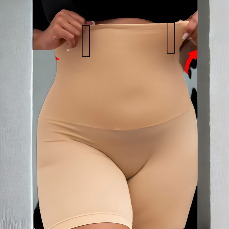 SHORT CINTA MODELADOR ORIGINAL 4 Barbatanas -Alta Compressão -Não Enrola - Zero Transparência  - Empina Bumbum plus size