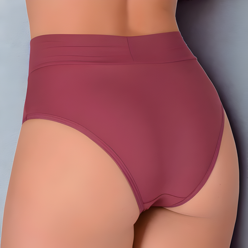 Kit 5 Calcinha Cós Alto Aperta Barriga Reduz Medidas Com Forro 100% Algodão Calcinha Cintura Alta