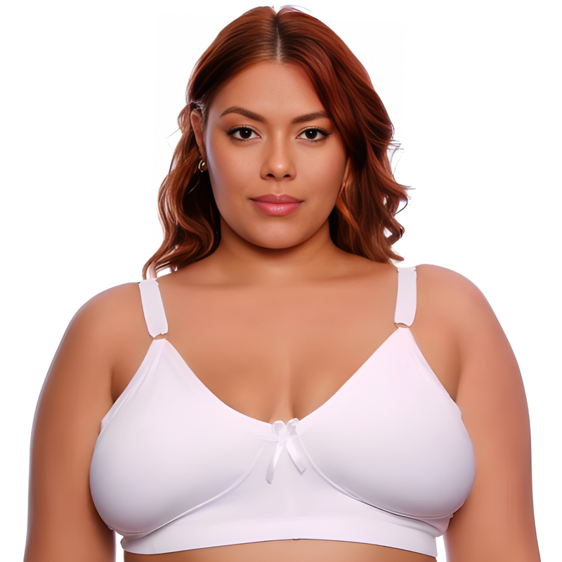 Kit 3 Sutiãs Alta Sustentação Sem Bojo PLUS SIZE Reforçado Alça Com Regulagem Feminino