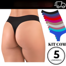 kit 5 calcinhas FIO DENTAL tanga sem costura corte a laser