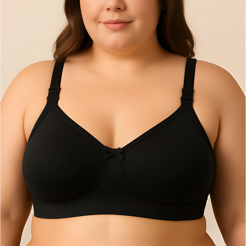 Kit 3 Sutiãs Alta Sustentação Sem Bojo PLUS SIZE Reforçado Alça Com Regulagem Feminino