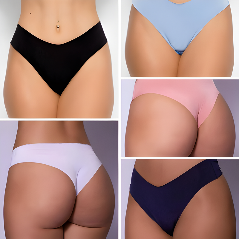 Kit 10 Calcinhas Laser Sem Costura Extra Conforto Não Marca