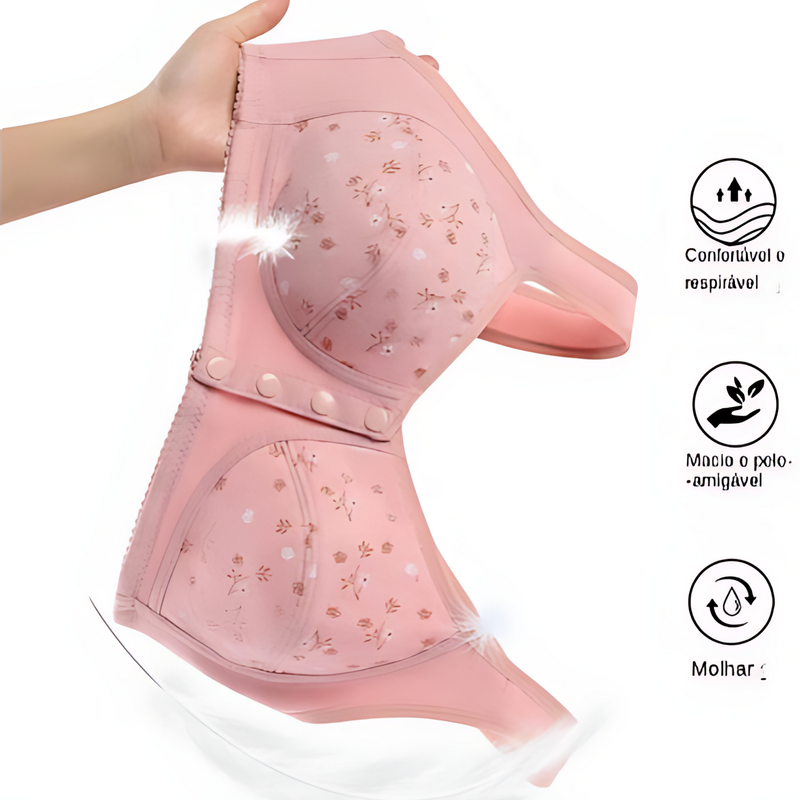 3 Peças De Sutiãs Plus Size Sem Aro Com Fecho Frontal Sutiãs De Maternidade Roupa Íntima Para Amamentação