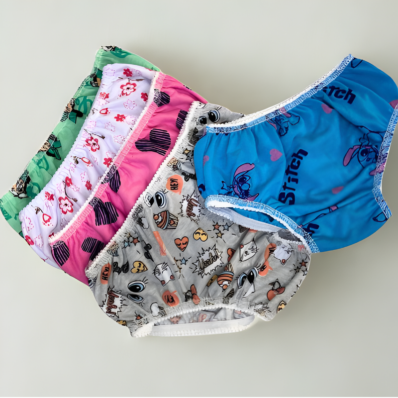 Kit 20 Calcinha Infantil Menina Feminina Estampada Muito Confortável - Valentina