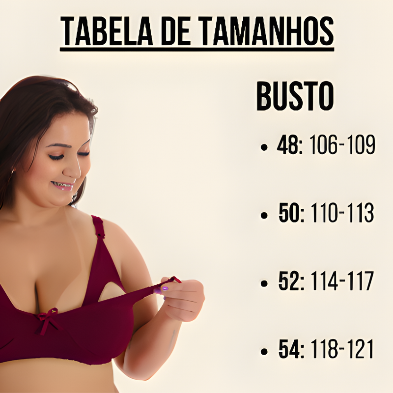 Sutiã de Amamentação Plus Size Básico Liso Maternidade Pós Parto Confort