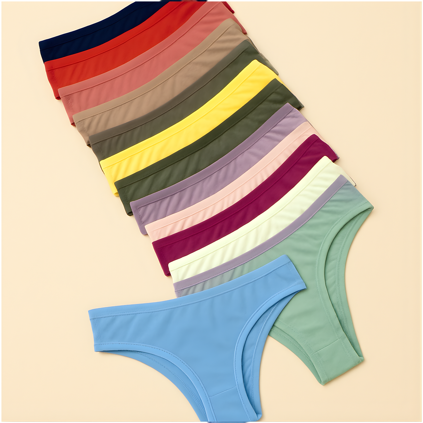 Coleção Cotton Daily — Kit com 10 Calcinhas Básicas