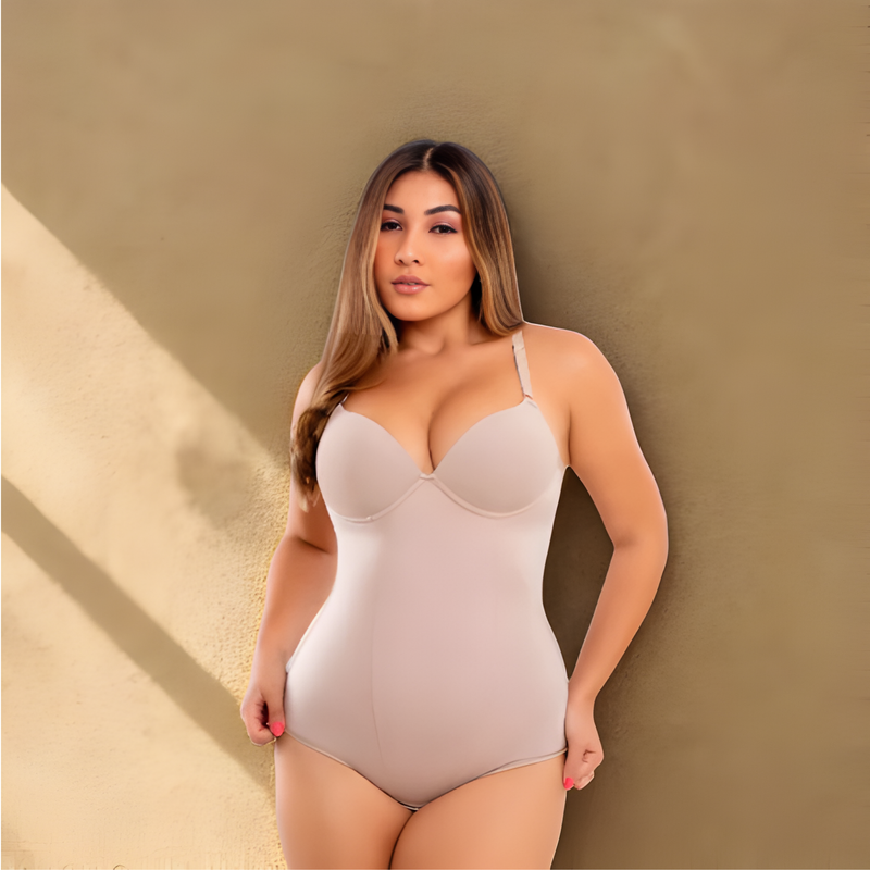 Modelador Body Cinta com Bojo Redutora Compressão Cetinete Reforçado Cinta Modeladora