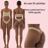 Coleção Lift Essence — Kit com 10 Calcinhas Fio Duplo
