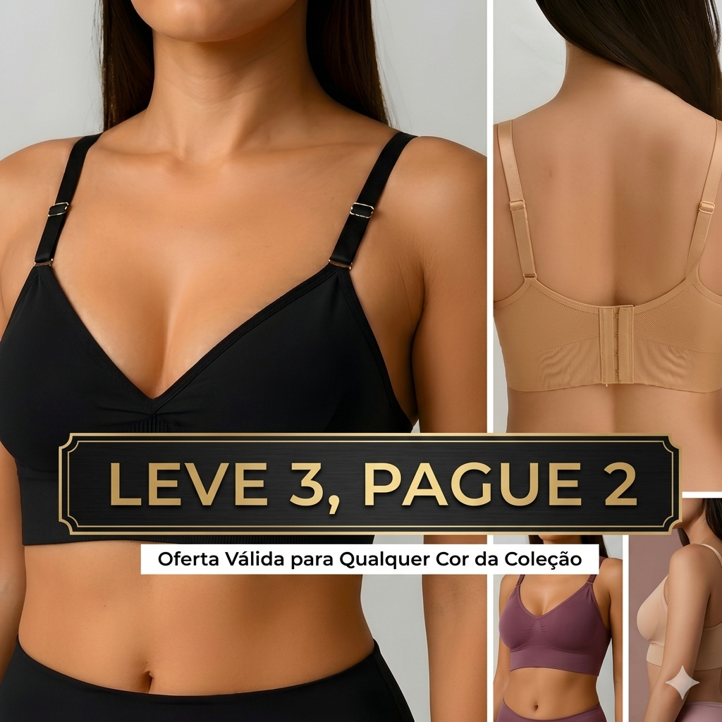 Kit 3 Sutiã  Alcinha Com Bojo Removível Reforçado - Sutia Import