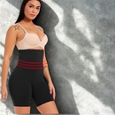Cinta Modeladora Shorts Alta Compressão Discreta com 4 Barbatanas