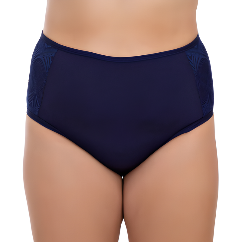 Kit de Calcinha Calçola Senhora Plus Size e Regular Feminino Cintura Alta Lateral larga