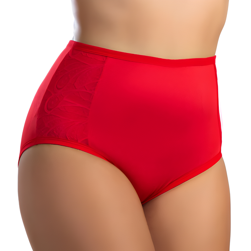 Kit de Calcinha Calçola Senhora Plus Size e Regular Feminino Cintura Alta Lateral larga