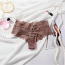 ZXYOUPING Calcinha Feminina Renda Sexy Tanga Cintura Média Respirável Lingerie G String S-XL