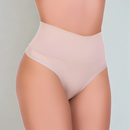 Kit 3 Calcinhas Modeladoras Cintura Alta Cós Duplo Fio Duplo Lisas Lingerie Segura Barriga Power Fitness Pós Parto