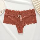 ZXYOUPING Calcinha Feminina Renda Sexy Tanga Cintura Média Respirável Lingerie G String S-XL