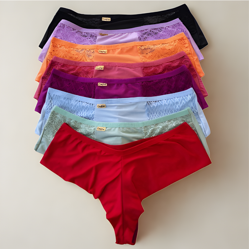 Kit Calcinha Plus Size Fio Duplo com Renda Reduz Culote Disfarçada Medidas Adulto Feminina Lingerie