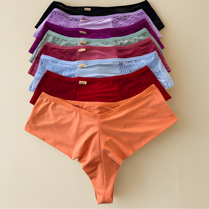 Kit Calcinha Plus Size Fio Duplo com Renda Reduz Culote Disfarçada Medidas Adulto Feminina Lingerie