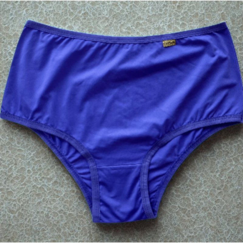 Kit c/ 5 Calcinhas Calçola Senhora Plus Size Hot Pants Conforto Cós Alto Cintura Alta