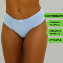 KIT 5 CALCINHAS FEMININAS PALA  ALTA CONFORTO FORRO ALGODÃO
