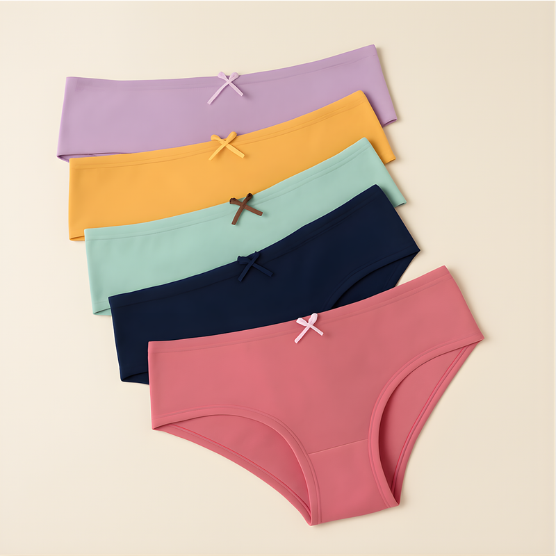 KIT 5 CALCINHAS FEMININAS PALA  ALTA CONFORTO FORRO ALGODÃO