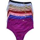 Kit c/ 5 Calcinhas Calçola Senhora Plus Size Hot Pants Conforto Cós Alto Cintura Alta