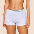 Kit 5 Calcinhas Boxer Canelada Shortinho Sem Costura Cueca Feminina Poliamida Importada MK