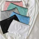 Kit 5 Calcinhas Boxer Canelada Shortinho Sem Costura Cueca Feminina Poliamida Importada MK