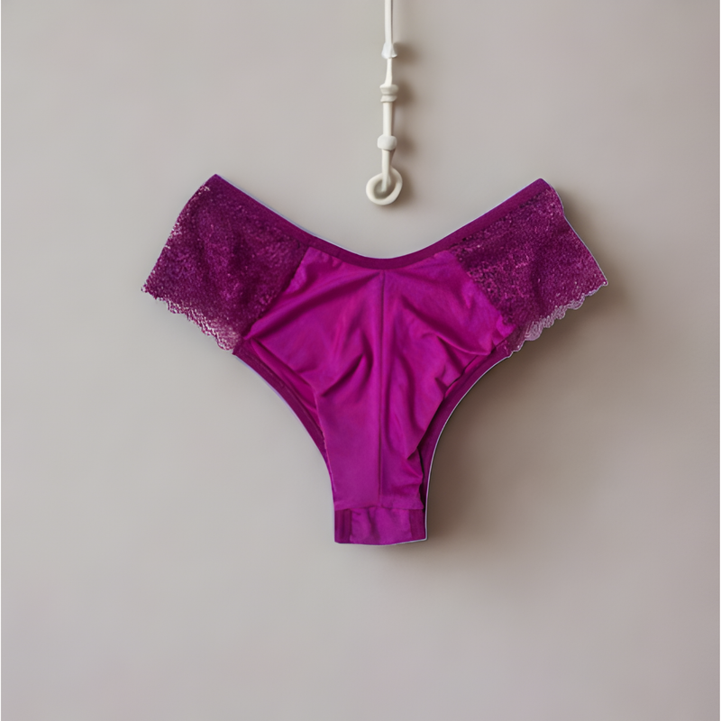 Kit c/ 5 Calcinha Plus size Fio Duplo c/ Renda Lateral Lingerie Feminina Conforto