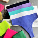 Kit 10 Tanga Canelada Importada Fio Dendal Calcinha Cintura Alta Pala Dupla