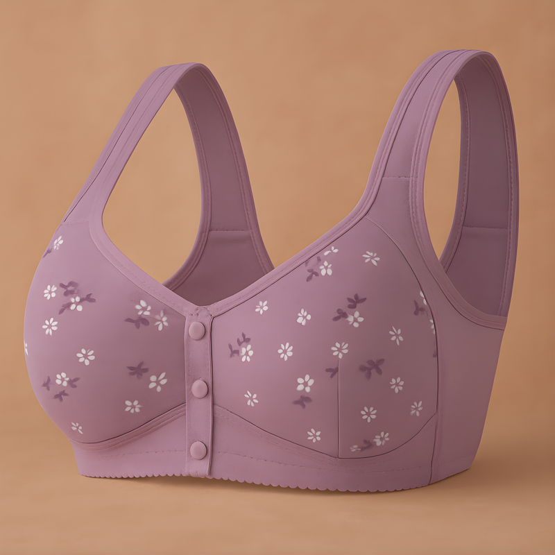 Sutiã Plus Size com bojo Frontal - Tecido de Algodão Confortável e Estampado