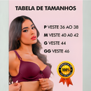 kit c/3 Sutiã Básico Reforçado de Microfibra Com Bojo do P ao GG PROMOÇÃO