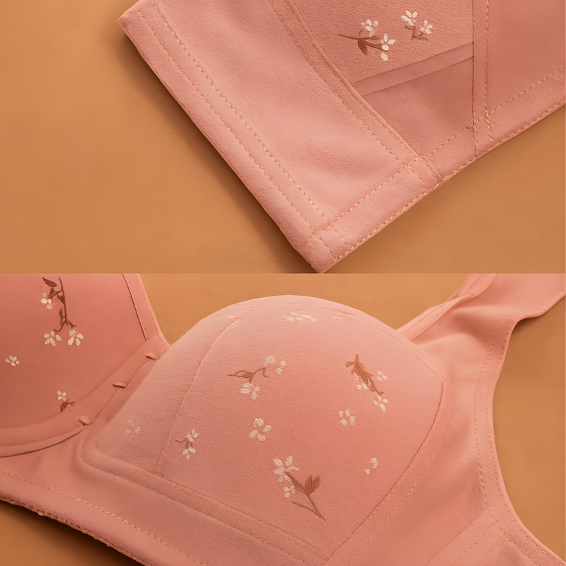 Sutiã Plus Size com bojo Frontal - Tecido de Algodão Confortável e Estampado