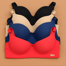 Kit C/04 Sutiãs Premium Reforçado Com Bojo Do P Ao Gg Direto da Fábrica PROMOÇÃO