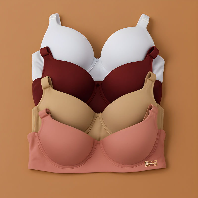 Kit C/04 Sutiãs Premium Reforçado Com Bojo Do P Ao Gg Direto da Fábrica PROMOÇÃO