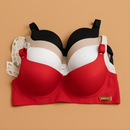 Sutiã Reforçado Básico Microfibra Kit C/ 3 Com Bojo  Direto Da Fábrica