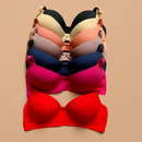 Sutiã Reforçado Básico Microfibra Kit C/ 3 Com Bojo  Direto Da Fábrica