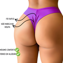 KIT 10 Calcinhas Empina Bumbum Fio Dental Duplo Conforto Sensual Sem Costura no Bumbum