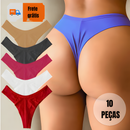 KIT 10 Calcinhas Empina Bumbum Fio Dental Duplo Conforto Sensual Sem Costura no Bumbum